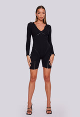 Sculpt Playsuit - Black