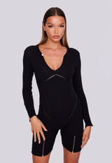 Sculpt Playsuit - Black