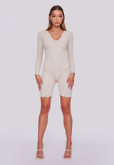 Sculpt Playsuit - Sand