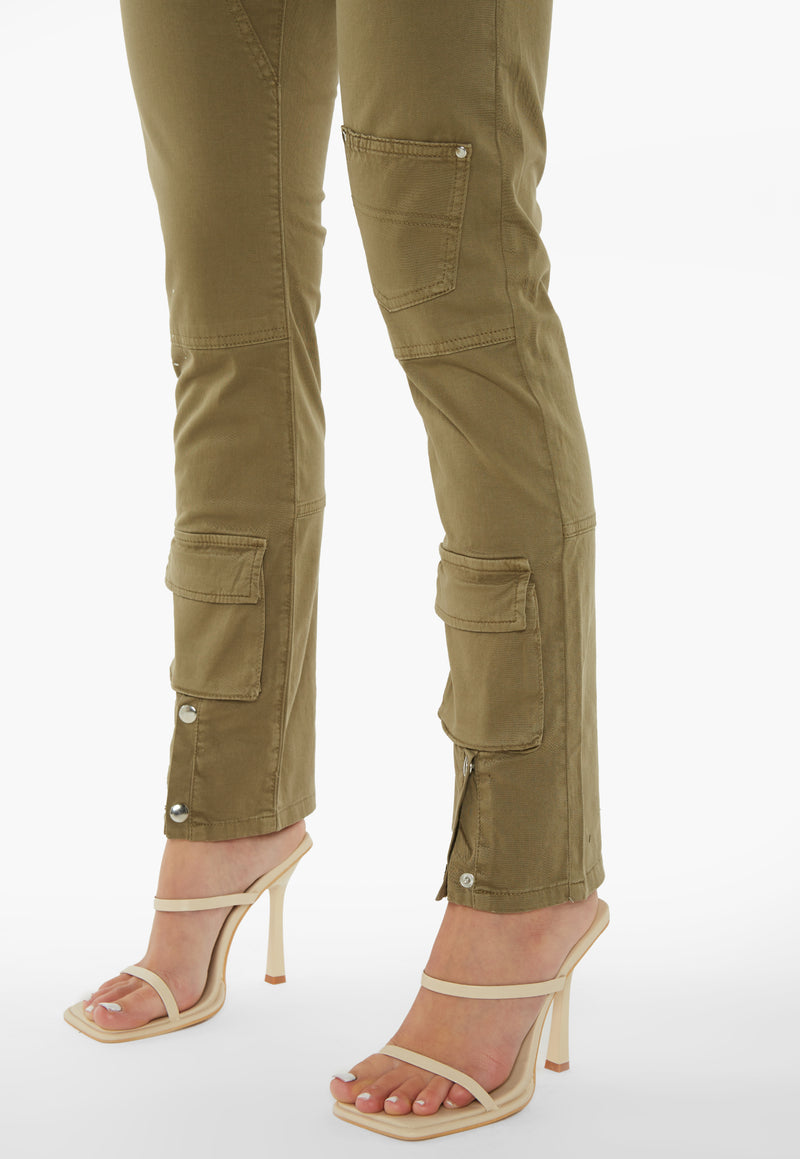 Paint Splash Carpenter Trousers - Khaki